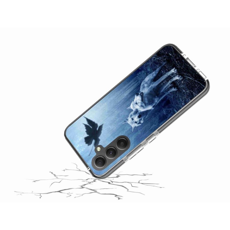 Gelový kryt mmCase na mobil Samsung Galaxy A34 5G - vlci v lese