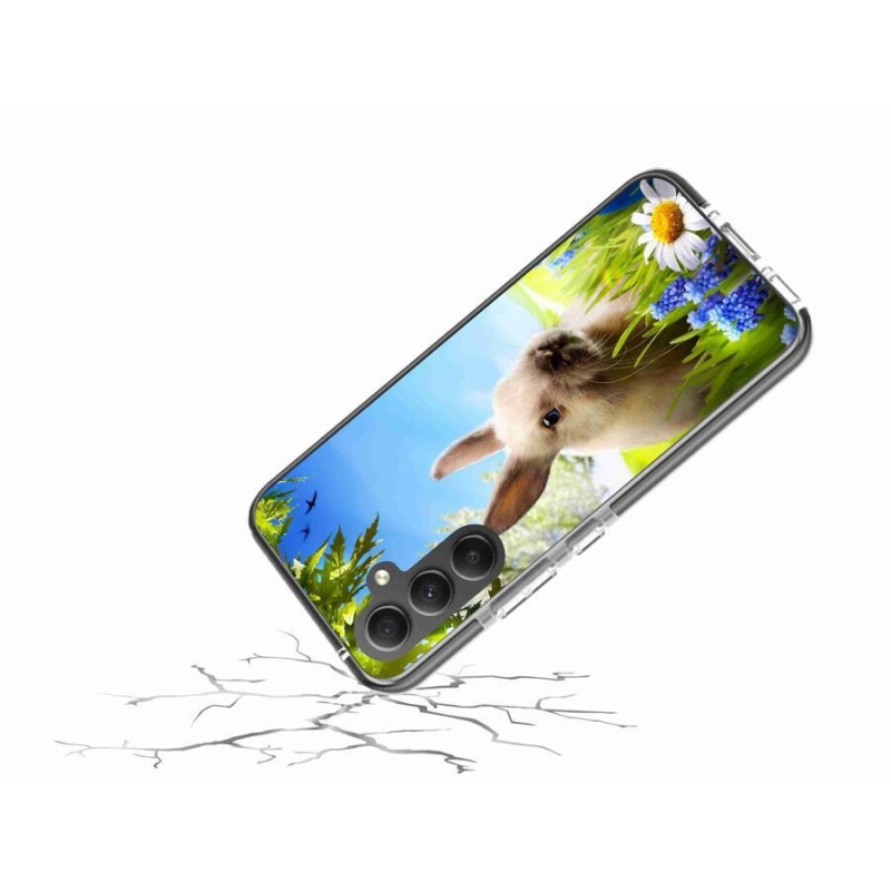 Gelový kryt mmCase na mobil Samsung Galaxy A34 5G - zajíček
