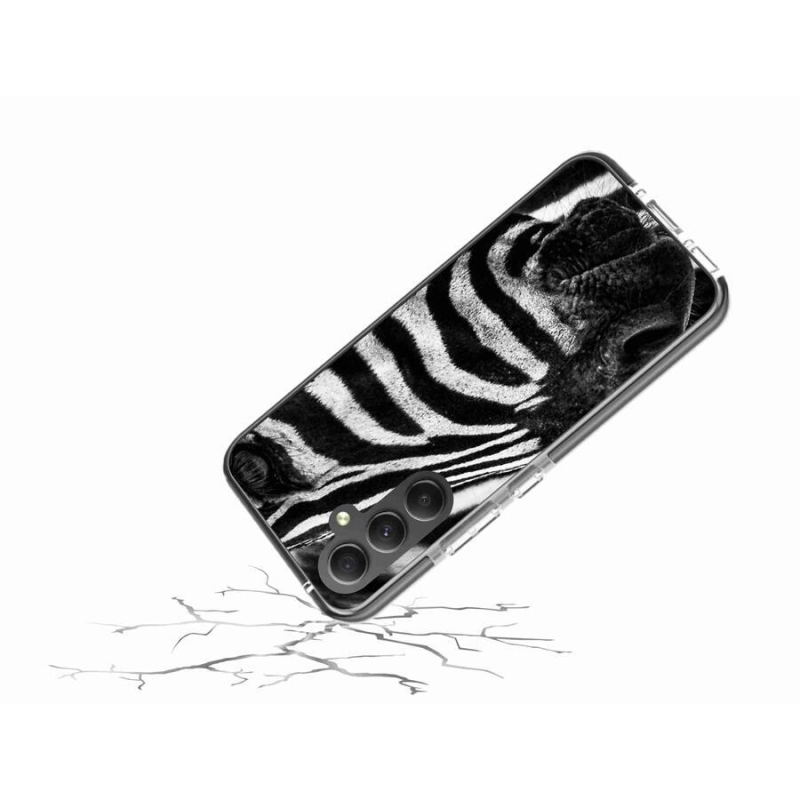 Gelový kryt mmCase na mobil Samsung Galaxy A34 5G - zebra