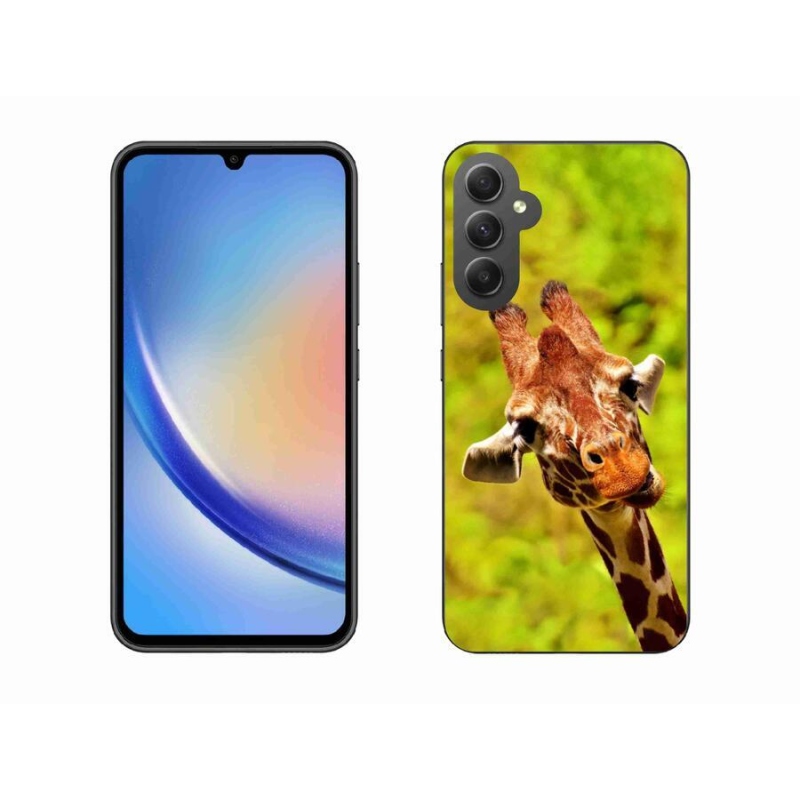 Gelový kryt mmCase na mobil Samsung Galaxy A34 5G - žirafa