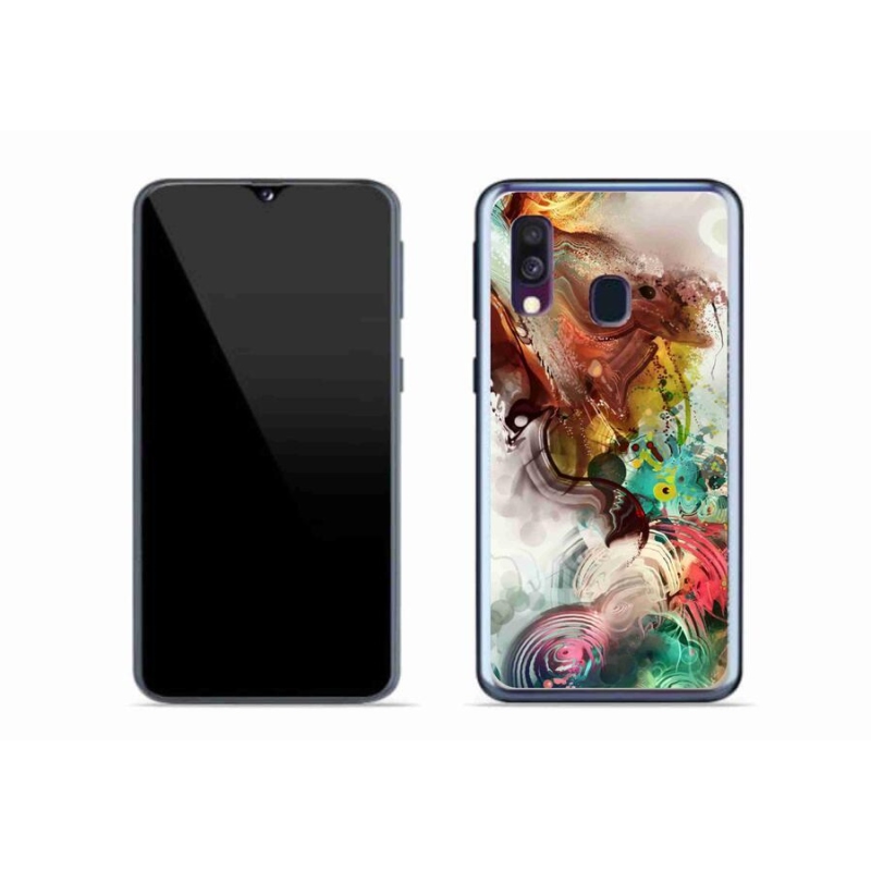 Gelový kryt mmCase na mobil Samsung Galaxy A40 - abstrakt 1