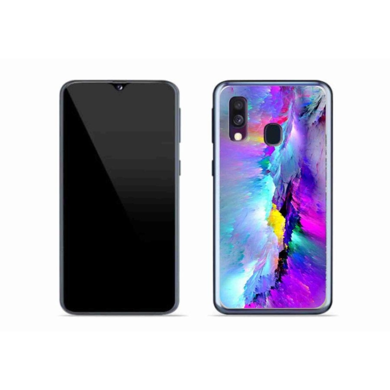 Gelový kryt mmCase na mobil Samsung Galaxy A40 - abstrakt