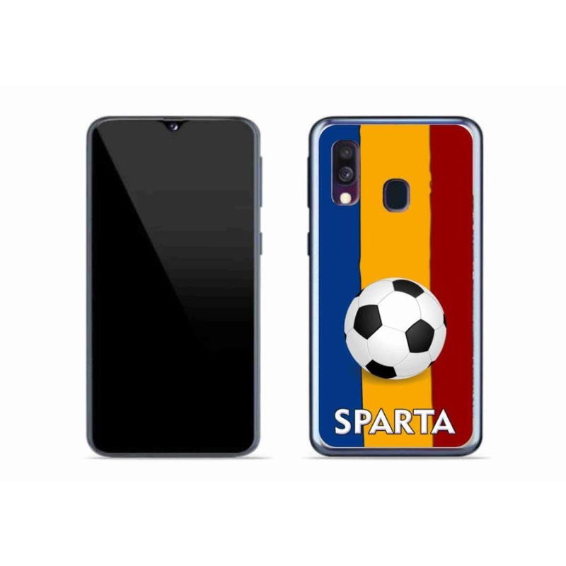 Gelový kryt mmCase na mobil Samsung Galaxy A40 - fotbal 1