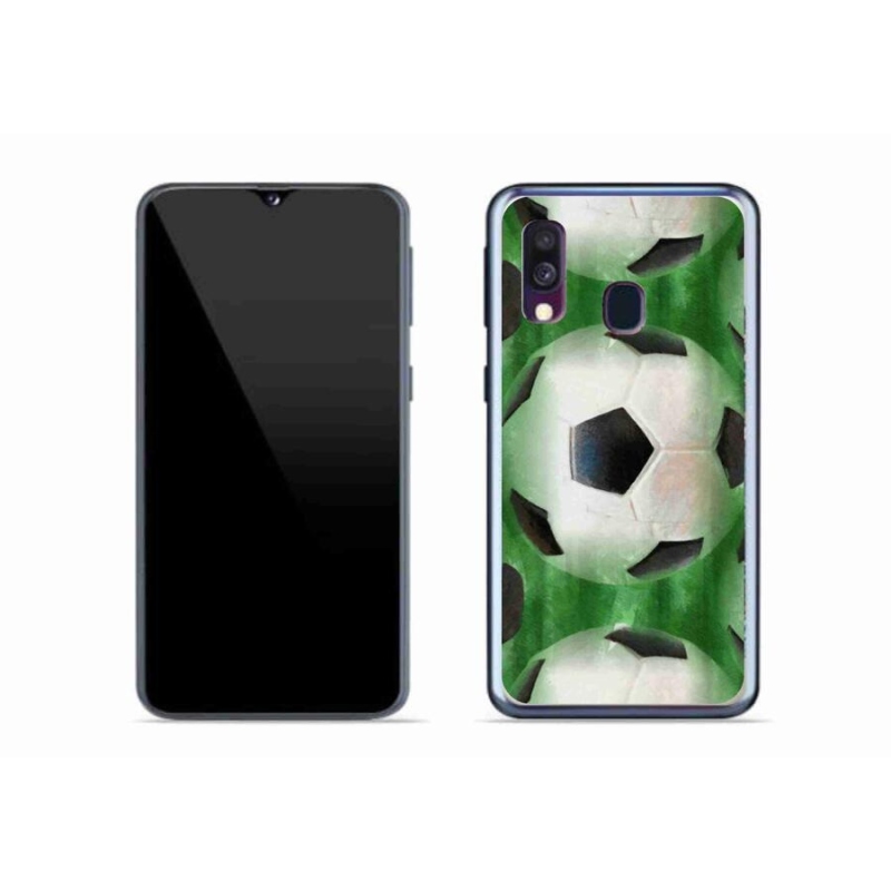 Gelový kryt mmCase na mobil Samsung Galaxy A40 - fotbalový míč