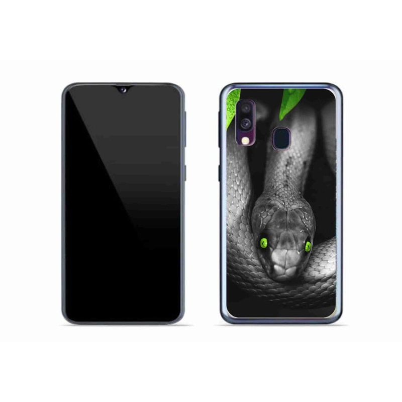 Gelový kryt mmCase na mobil Samsung Galaxy A40 - had