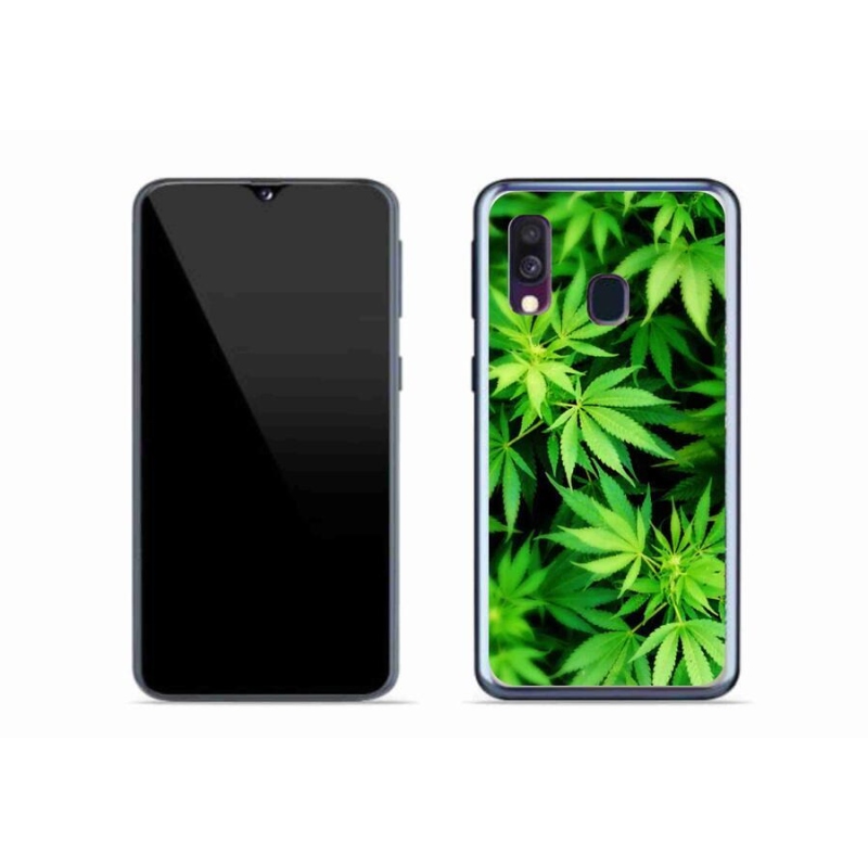 Gelový kryt mmCase na mobil Samsung Galaxy A40 - konopí 3