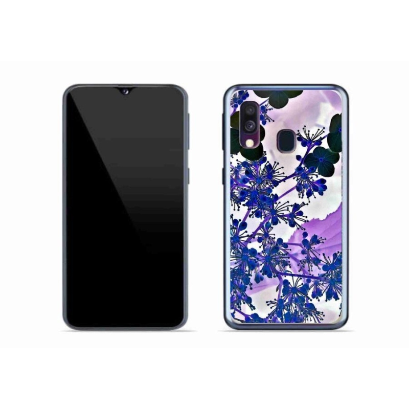 Gelový kryt mmCase na mobil Samsung Galaxy A40 - květ hortenzie