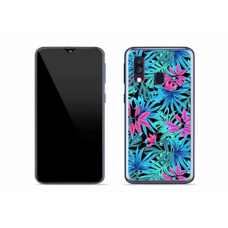 Gelový kryt mmCase na mobil Samsung Galaxy A40 - květiny 3
