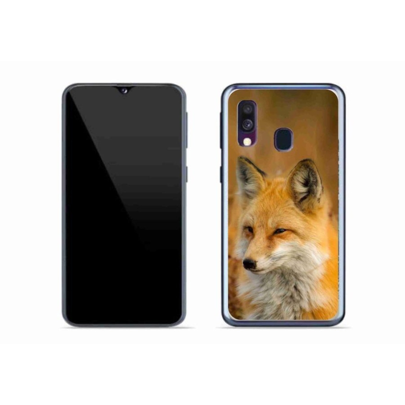 Gelový kryt mmCase na mobil Samsung Galaxy A40 - liška