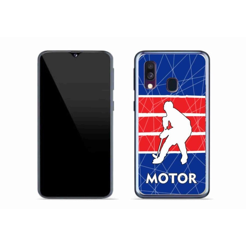 Gelový kryt mmCase na mobil Samsung Galaxy A40 - Motor