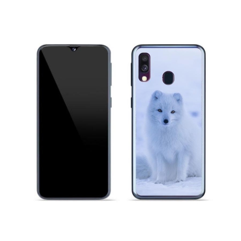 Gelový kryt mmCase na mobil Samsung Galaxy A40 - polární liška