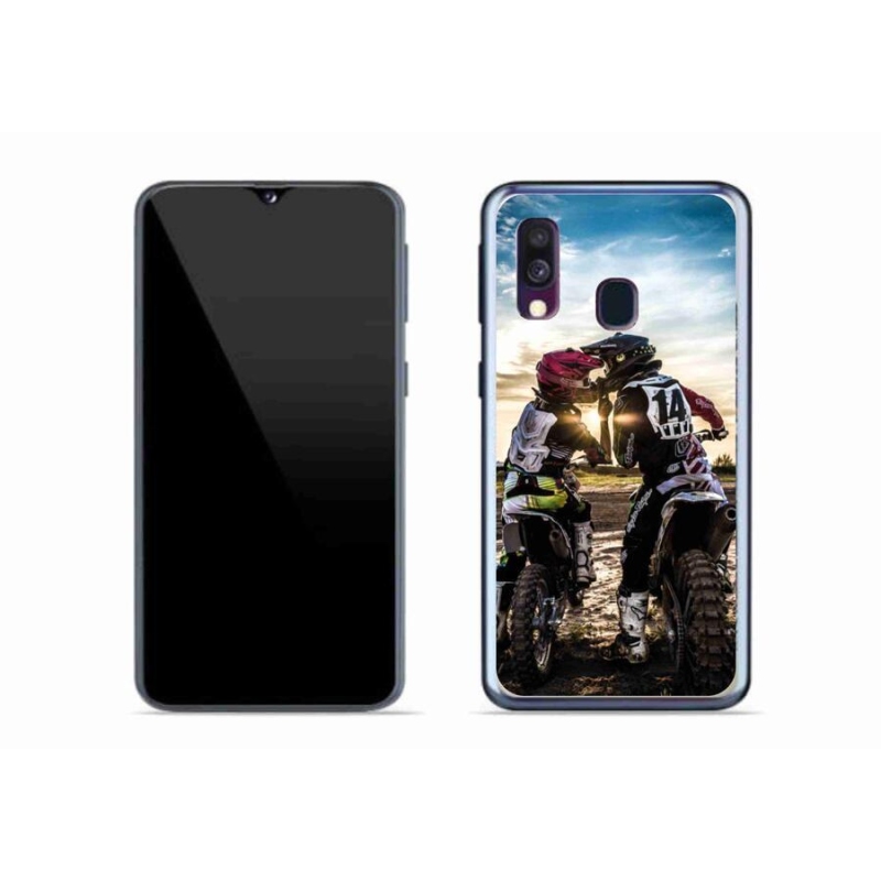 Gelový kryt mmCase na mobil Samsung Galaxy A40 - polibek