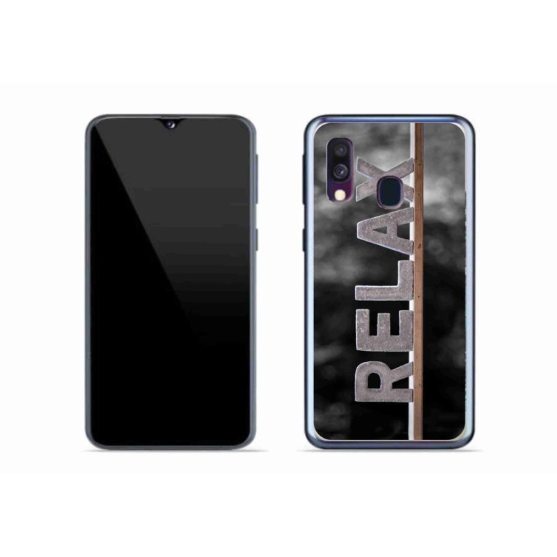 Gelový kryt mmCase na mobil Samsung Galaxy A40 - relax 1