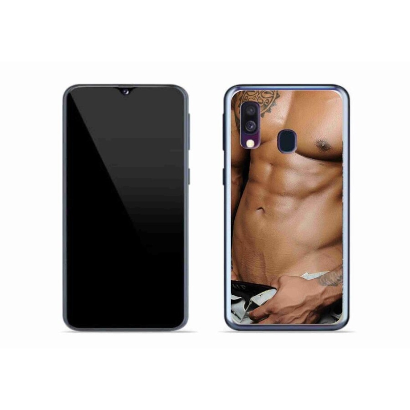 Gelový kryt mmCase na mobil Samsung Galaxy A40 - sexy muž