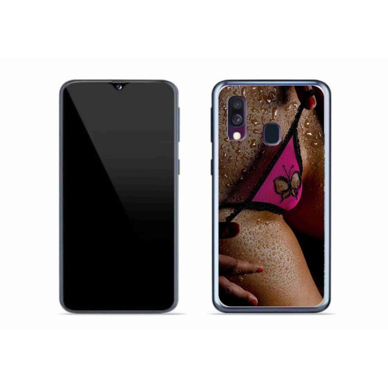 Gelový kryt mmCase na mobil Samsung Galaxy A40 - sexy žena