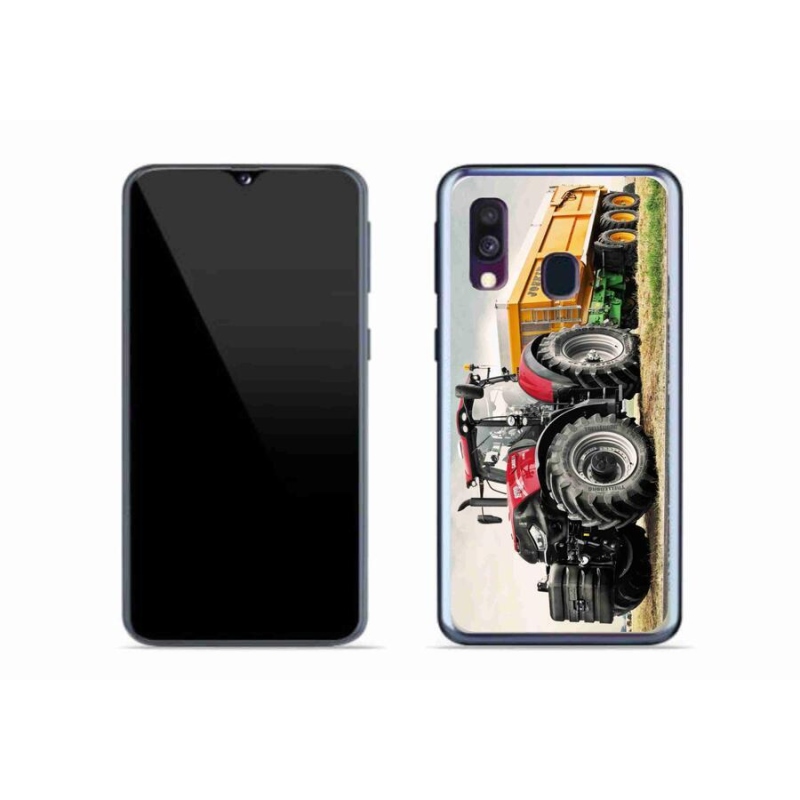 Gelový kryt mmCase na mobil Samsung Galaxy A40 - traktor 3
