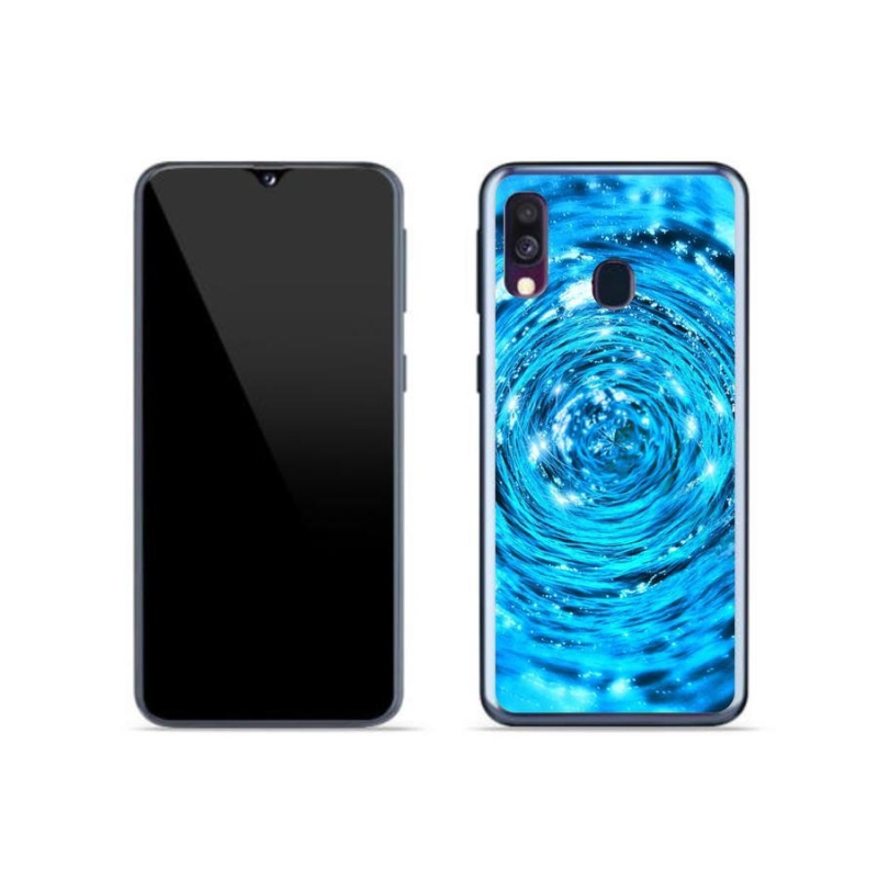 Gelový kryt mmCase na mobil Samsung Galaxy A40 - vodní vír