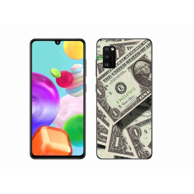 Gelový kryt mmCase na mobil Samsung Galaxy A41 - americký dolar