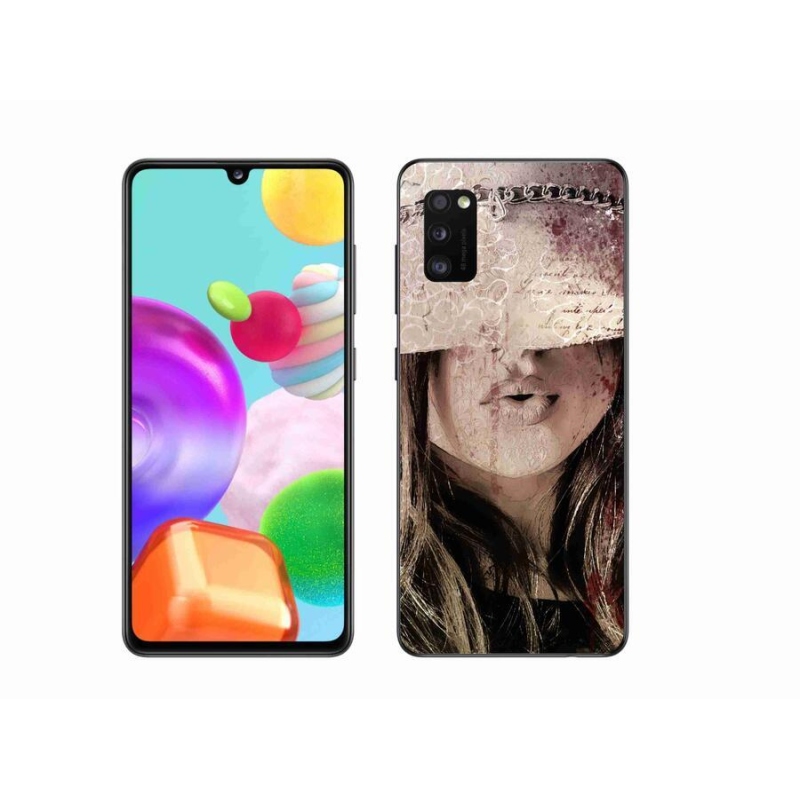 Gelový kryt mmCase na mobil Samsung Galaxy A41 - dívka