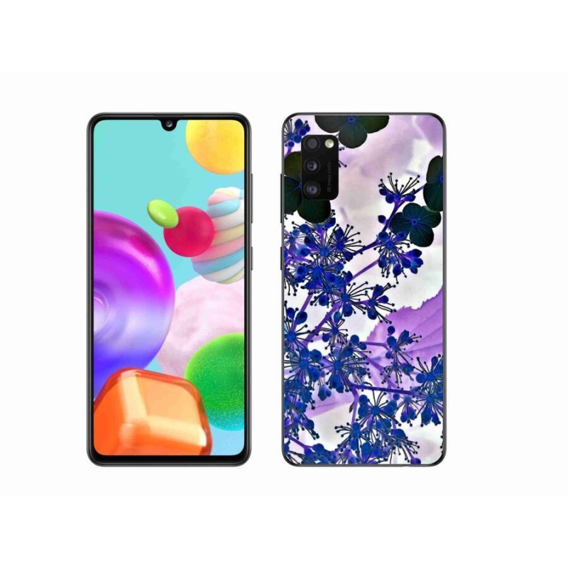 Gelový kryt mmCase na mobil Samsung Galaxy A41 - květ hortenzie