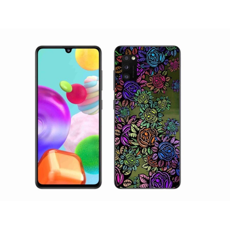 Gelový kryt mmCase na mobil Samsung Galaxy A41 - květiny 6