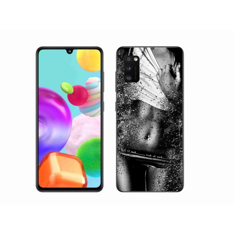 Gelový kryt mmCase na mobil Samsung Galaxy A41 - sexy žena 1