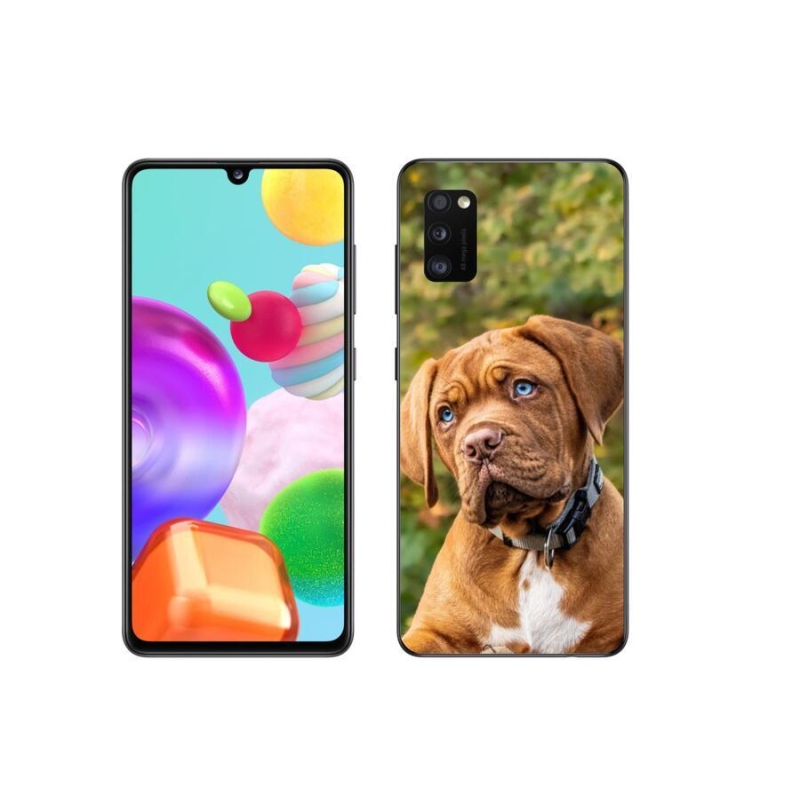 Gelový kryt mmCase na mobil Samsung Galaxy A41 - štěně