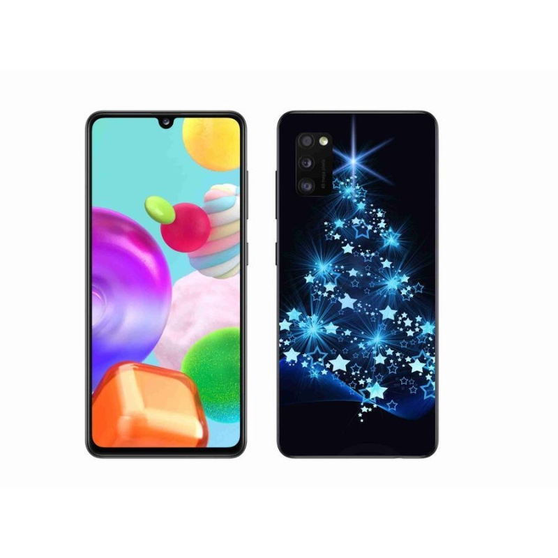 Gelový kryt mmCase na mobil Samsung Galaxy A41 - vánoční stromek