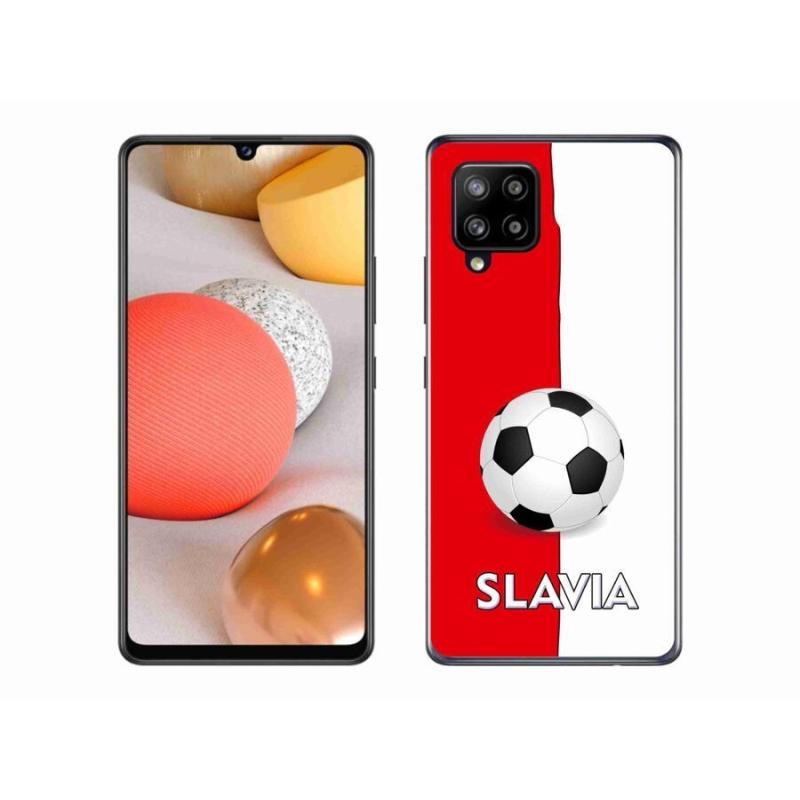 Gelový kryt mmCase na mobil Samsung Galaxy A42 5G - fotbal 2