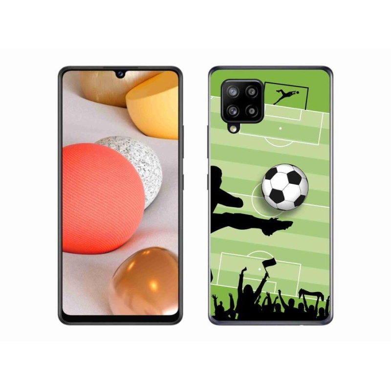 Gelový kryt mmCase na mobil Samsung Galaxy A42 5G - fotbal 3