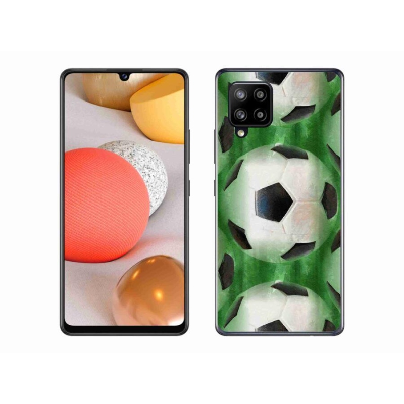 Gelový kryt mmCase na mobil Samsung Galaxy A42 5G - fotbalový míč