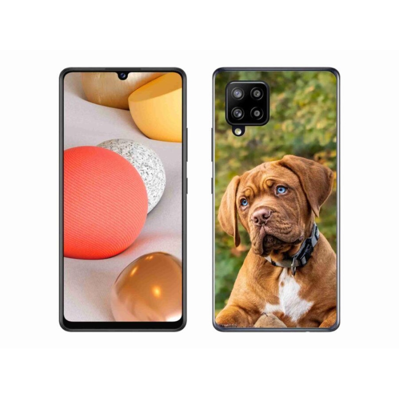 Gelový kryt mmCase na mobil Samsung Galaxy A42 5G - štěně