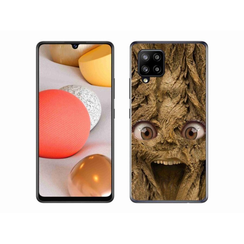 Gelový kryt mmCase na mobil Samsung Galaxy A42 5G - veselý strom s očima