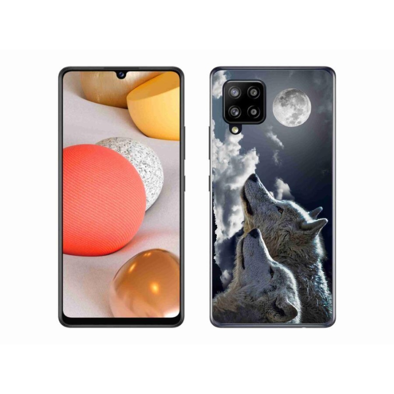 Gelový kryt mmCase na mobil Samsung Galaxy A42 5G - vlci