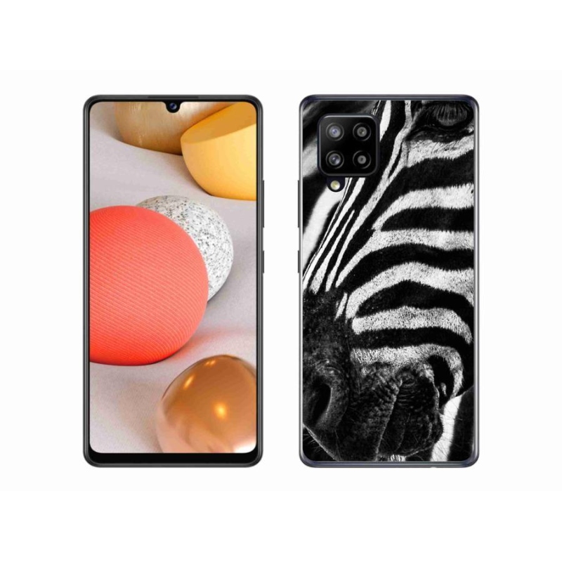 Gelový kryt mmCase na mobil Samsung Galaxy A42 5G - zebra