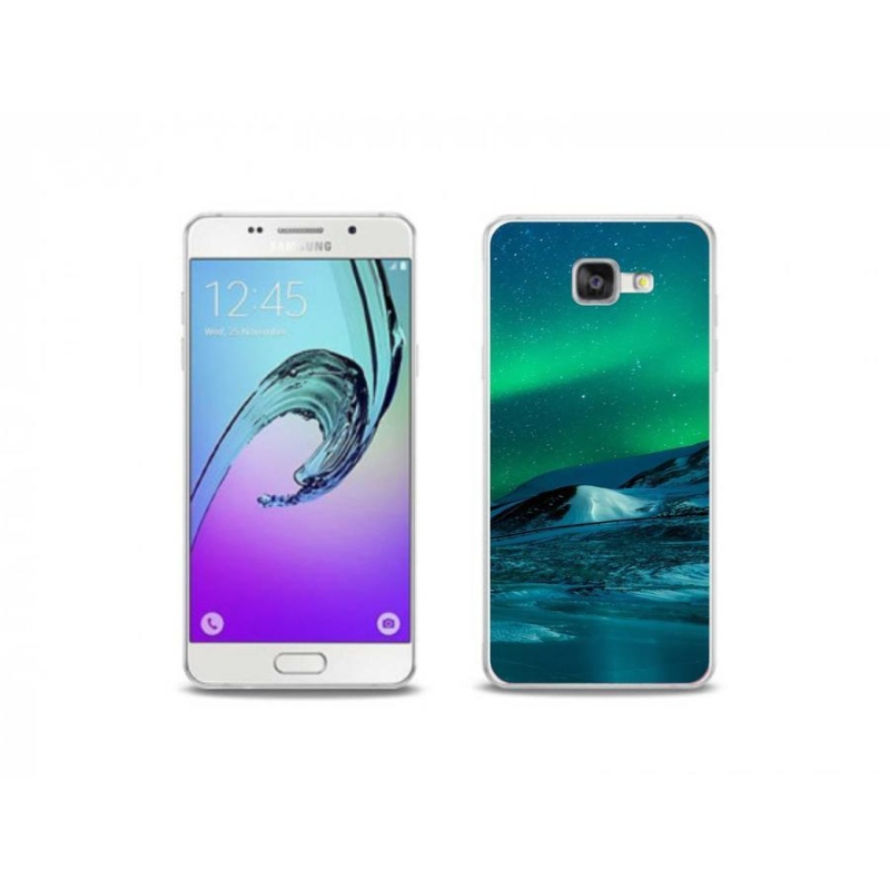 Gelový kryt mmCase na mobil Samsung Galaxy A5 (2016) - polární záře