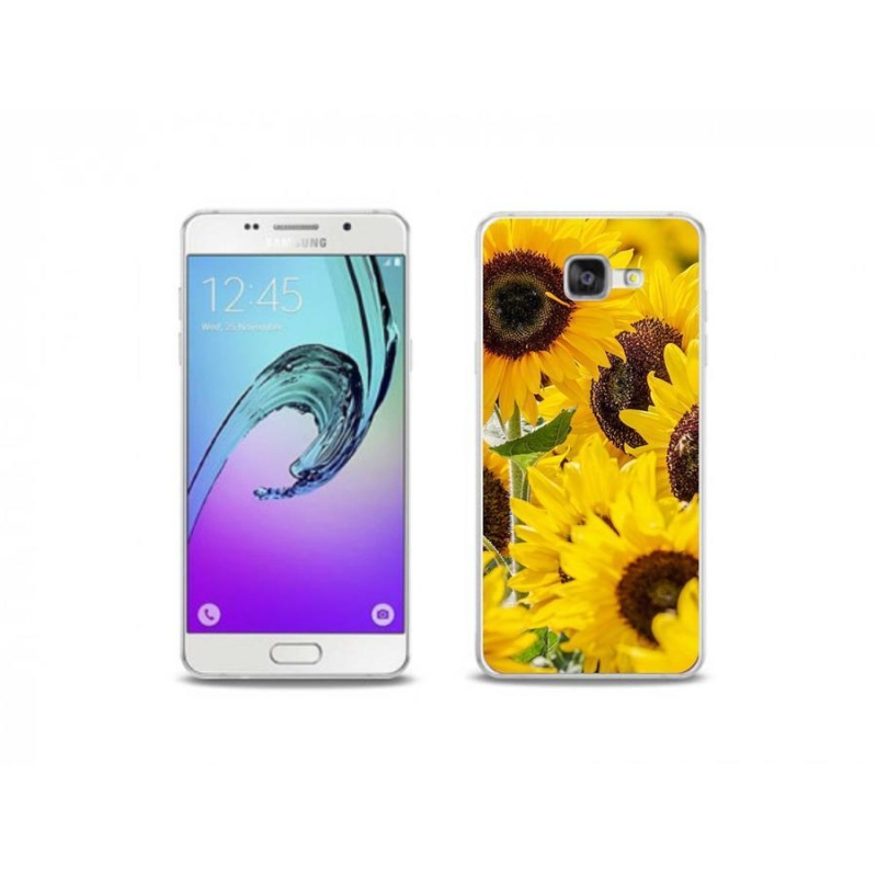 Gelový kryt mmCase na mobil Samsung Galaxy A5 (2016) - slunečnice