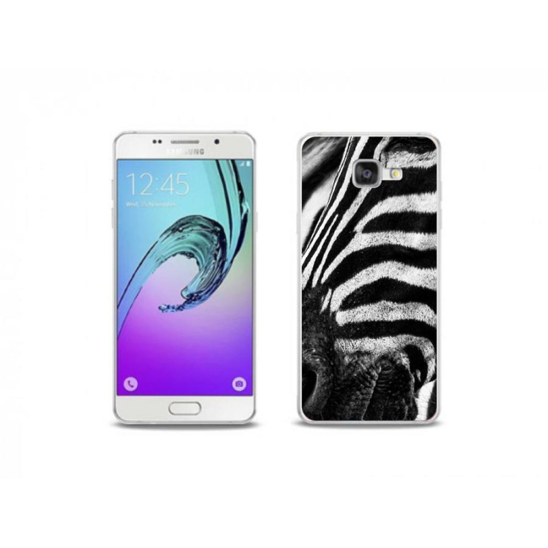 Gelový kryt mmCase na mobil Samsung Galaxy A5 (2016) - zebra