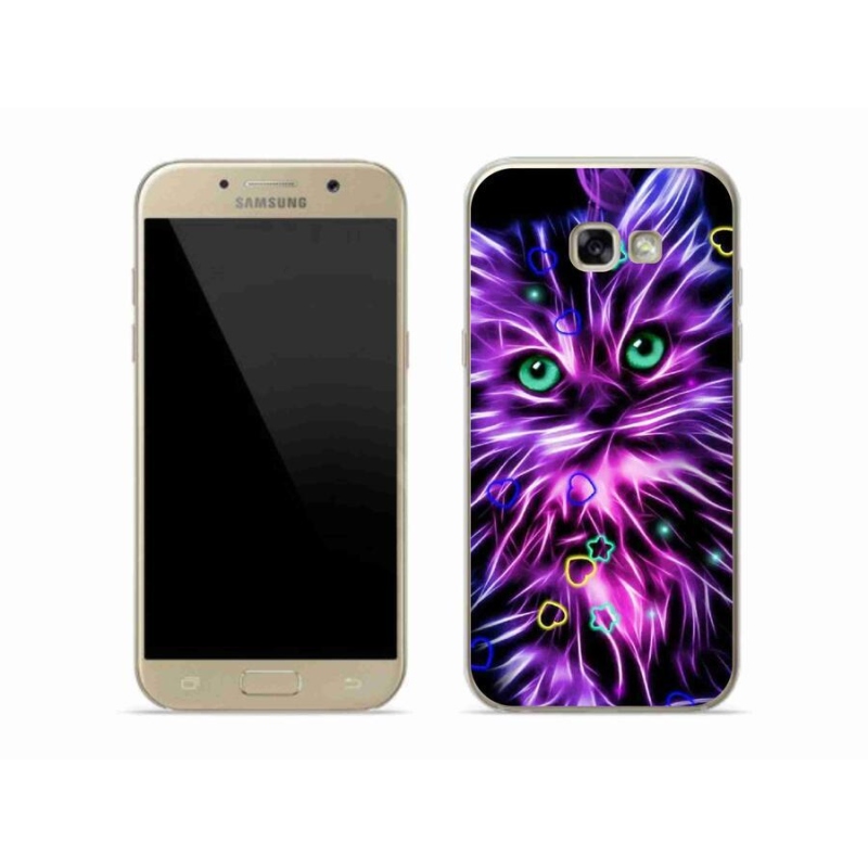 Gelový kryt mmCase na mobil Samsung Galaxy A5 (2017) - abstraktní kočka