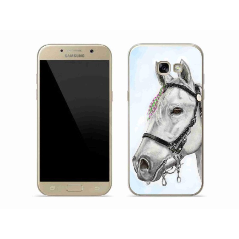 Gelový kryt mmCase na mobil Samsung Galaxy A5 (2017) - bílý kůň 1