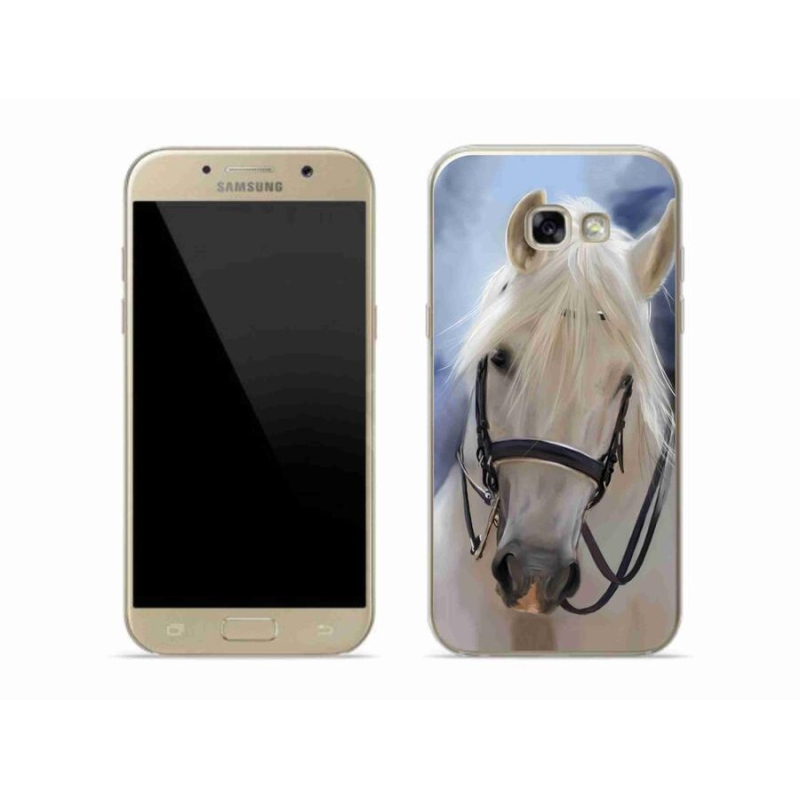 Gelový kryt mmCase na mobil Samsung Galaxy A5 (2017) - bílý kůň