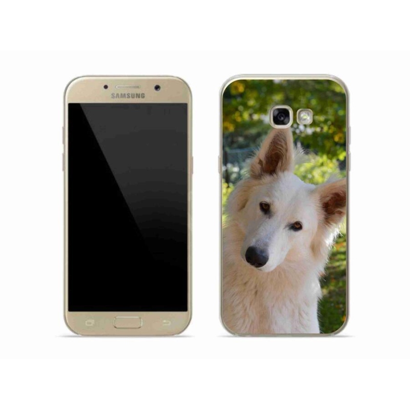 Gelový kryt mmCase na mobil Samsung Galaxy A5 (2017) - bílý švýcarský ovčák 1
