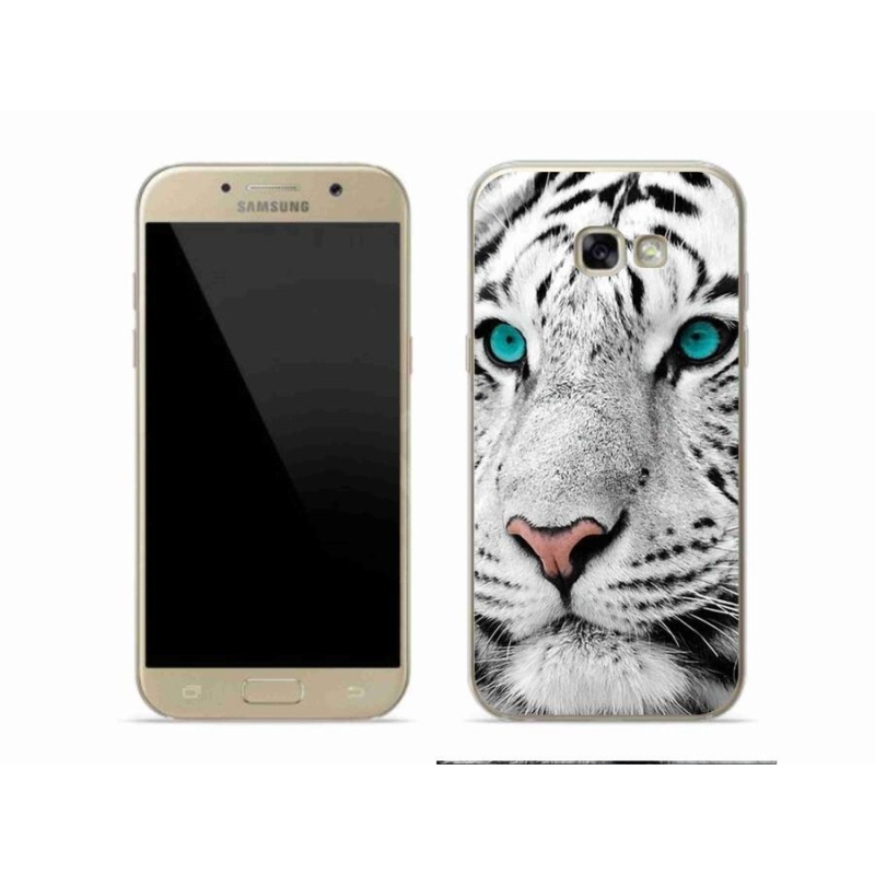 Gelový kryt mmCase na mobil Samsung Galaxy A5 (2017) - bílý tygr