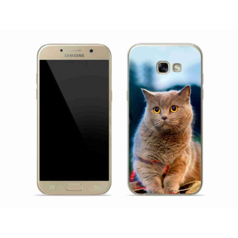 Gelový kryt mmCase na mobil Samsung Galaxy A5 (2017) - britská modrá 2