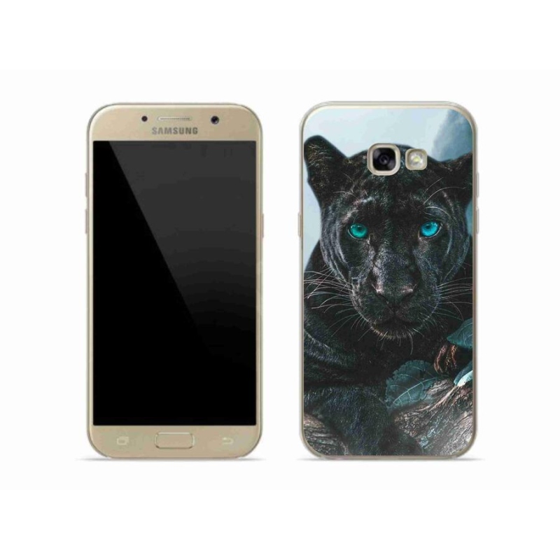 Gelový kryt mmCase na mobil Samsung Galaxy A5 (2017) - černý panter