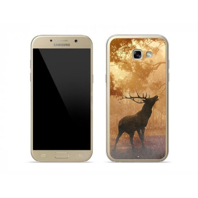 Gelový kryt mmCase na mobil Samsung Galaxy A5 (2017) - jelen v říji