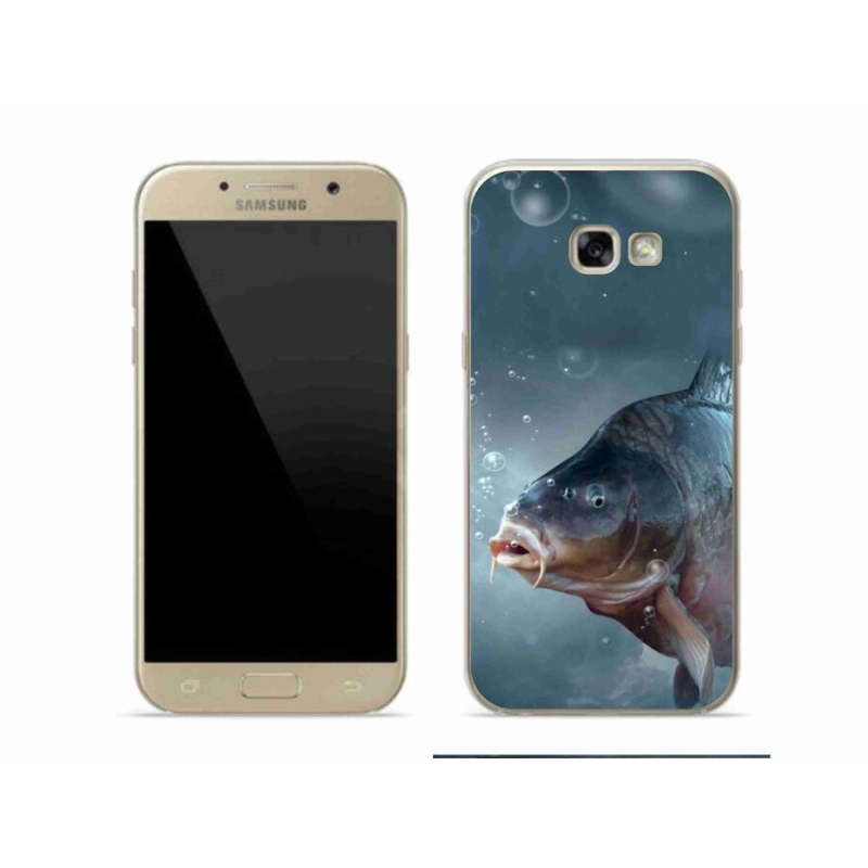 Gelový kryt mmCase na mobil Samsung Galaxy A5 (2017) - kapr a bublinky
