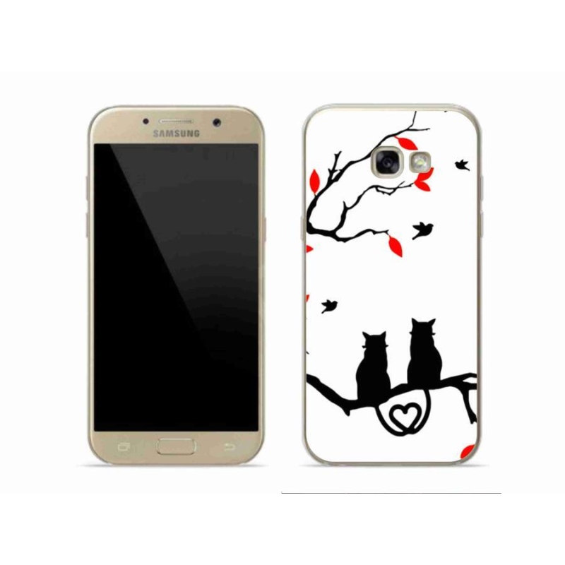 Gelový kryt mmCase na mobil Samsung Galaxy A5 (2017) - kočičí láska