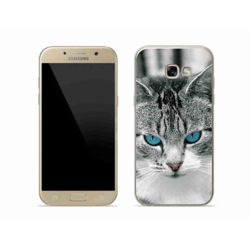 Gelový kryt mmCase na mobil Samsung Galaxy A5 (2017) - kočičí pohled 1