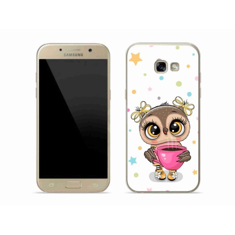 Gelový kryt mmCase na mobil Samsung Galaxy A5 (2017) - kreslená sovička
